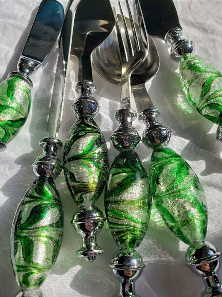 13本セット キラキラ ぷっくり イタリアベネチアンガラス調